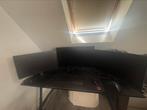 Gaming set up, Msi, IPS, Zo goed als nieuw, In hoogte verstelbaar