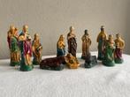 kerstgroep van gips 12 delig, Antiek en Kunst, Ophalen