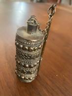 Antieke zilveren koperen parfumflesje bedoeïenen Perzisch, Antiek en Kunst, Antiek | Goud en Zilver, Ophalen of Verzenden