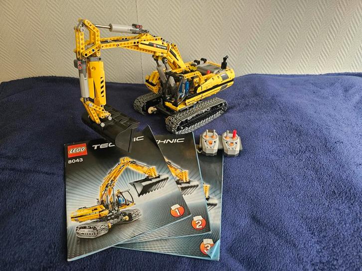 Lego Technic 8043 - Gemotoriseerde Graafmachine, Kinderen en Baby's, Speelgoed | Duplo en Lego, Zo goed als nieuw, Lego, Complete set