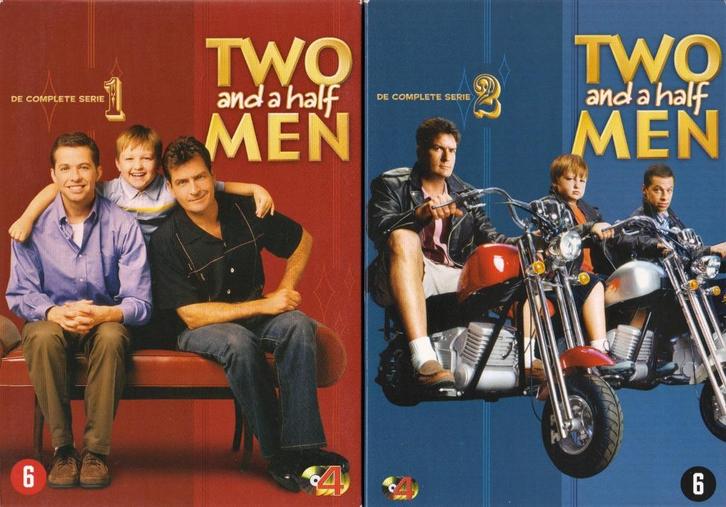 Two And A Half Man ( Seizoen 1 + 2 )(Charlie Sheen), Cd's en Dvd's, Dvd's | Tv en Series, Gebruikt, Komedie, Boxset, Alle leeftijden