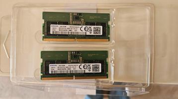 2x 8GB DDR5 SODIMM Laptop RAM  beschikbaar voor biedingen