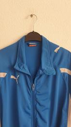 Puma Trainingsjack Blauw Maat L, Kleding | Heren, Sportkleding, Fitness, Blauw, Ophalen of Verzenden, Zo goed als nieuw