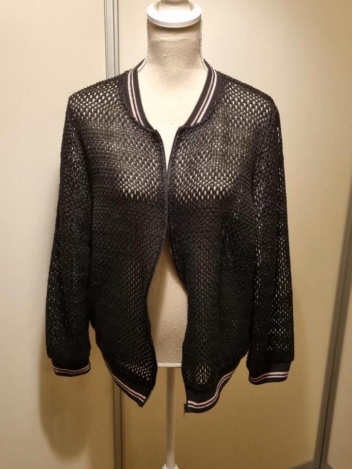 Vest Frank Walder, Kleding | Dames, Truien en Vesten, Zo goed als nieuw, Maat 46/48 (XL) of groter, Zwart, Ophalen of Verzenden