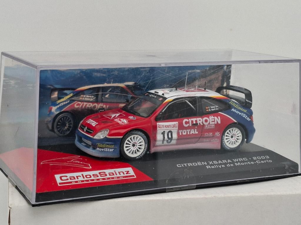Citroën Xsara - Rally WRC 2003 Carlos Sainz Monte-Carlo 1/43, Verzenden, Zo goed als nieuw, Auto, Overige merken