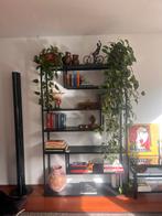 Stoere zwart stalen vakkenkast, Huis en Inrichting, Ophalen, Met plank(en), Zo goed als nieuw, Minder dan 150 cm