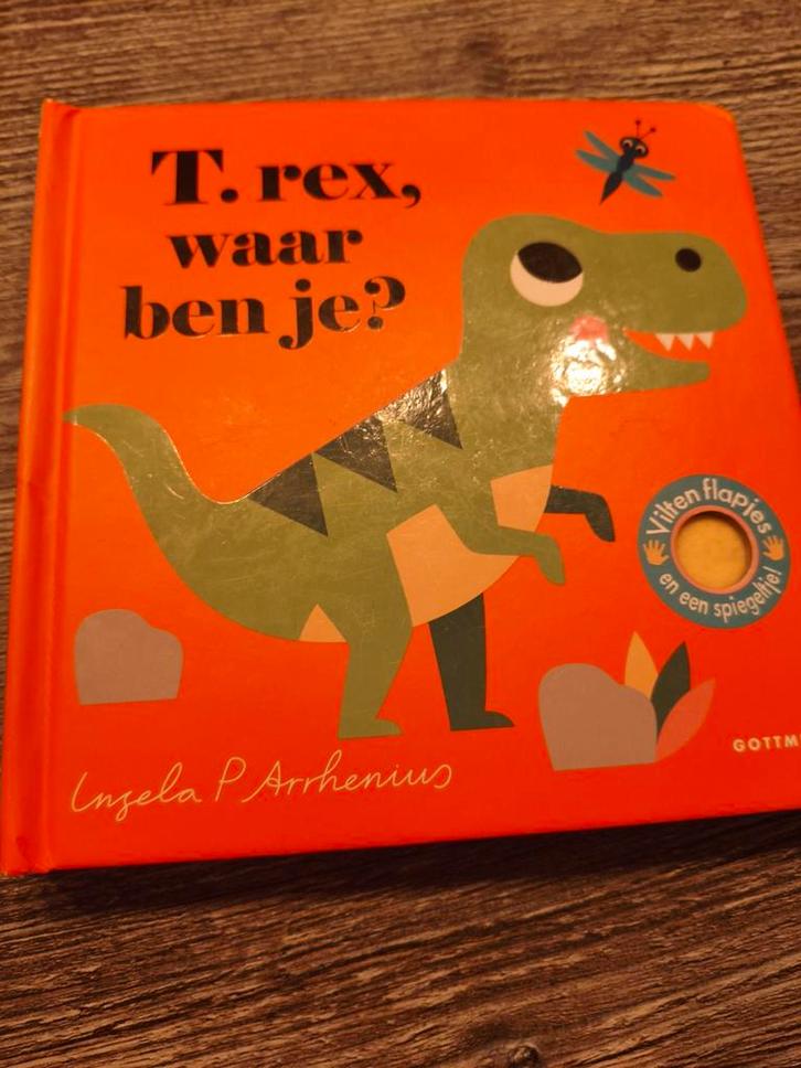 T. rex, waar ben je? - Uitklapboek voor peuters, Boeken, Kinderboeken | Baby's en Peuters, Zo goed als nieuw, 1 tot 2 jaar, Uitklap-, Voel- of Ontdekboek