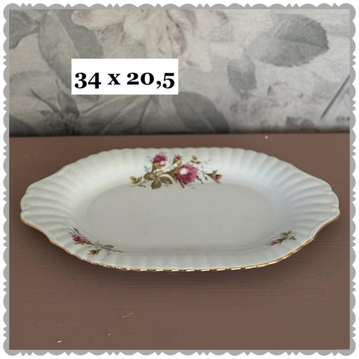 Bloemetjes Schaal - Vintage Decoratie, Antiek en Kunst, Antiek | Schalen, Ophalen of Verzenden