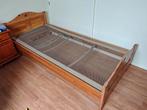 Grenen 1 persoonsbed Auping bodem en matras., 90 cm, Eenpersoons, Ophalen of Verzenden, Hout