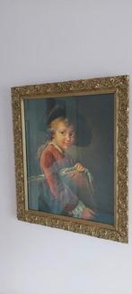 Houten lijst maar prent van jongen schilderij, Antiek en Kunst, Kunst | Schilderijen | Klassiek, Ophalen