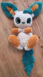 Leafeon, chenille knuffel, Ophalen of Verzenden, Nieuw, Haken, Overige typen