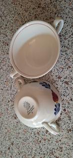 2 boerenbont schaaltjes, Ophalen, Aardewerk, Boerenbont, Schaal of Schalen