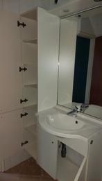 Badkamermeubel met wastafel,  spiegel en kast, Huis en Inrichting, Badkamer | Badkamermeubels, Ophalen