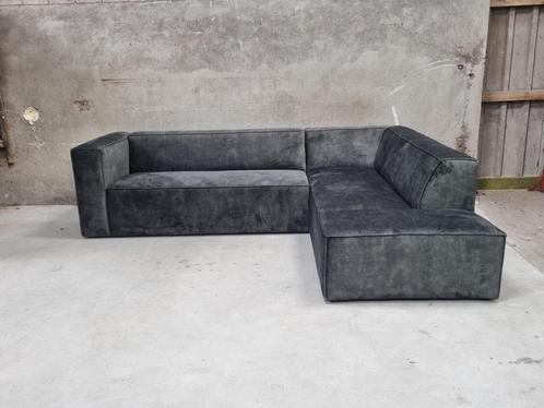 !!ACTIE!! Hoekbank Memphis Velvet Groen Bronx71, Huis en Inrichting, Banken | Bankstellen
