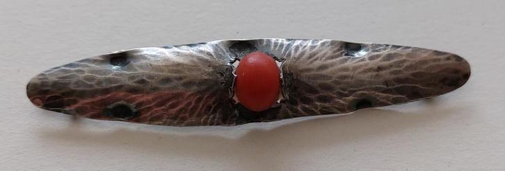 Amsterdamse school broche zilver nr 1 , art deco., Antiek en Kunst, Antiek | Goud en Zilver, Zilver, Ophalen