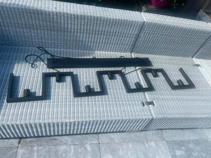 Stijlvolle Metalen Hanglamp, Huis en Inrichting, Lampen | Hanglampen, Gebruikt, Ophalen of Verzenden