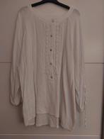 Leuke nieuwe luchtige blouse wafelkatoen 1 maat t/m 42, Ophalen of Verzenden, Nieuw, Maat 42/44 (L), Wit
