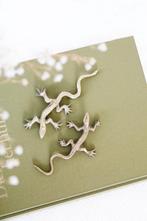 Messing salamanders/ hagedissen (set van 2), Antiek en Kunst, Ophalen of Verzenden