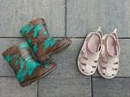 Laarzen mt 20/21 en waterschoenen mt 24/25, Ophalen of Verzenden, Gebruikt, Meisje, Laarzen
