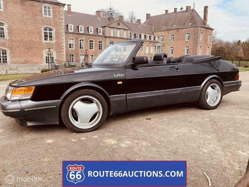 Saab 900 Turbo 16 Cabriolet | 1990 | Route 66 Auctions, Auto's, Oldtimers, Bedrijf, Te koop, Saab, Benzine, Overige carrosserieën
