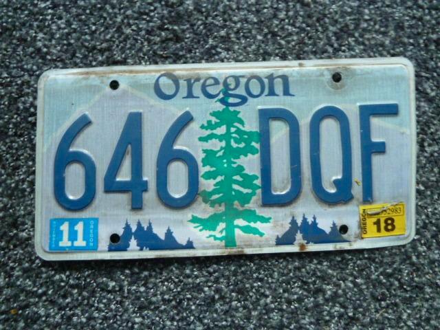 Kentekenplaat licenseplate Oregon USA, Verzamelen, Automerken, Motoren en Formule 1, Gebruikt, Auto's, Ophalen of Verzenden