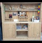 Steigerhouten Tuinbar Kast met Flesdispenser, Tuin en Terras, Ophalen, Gebruikt, Hout, Overige typen