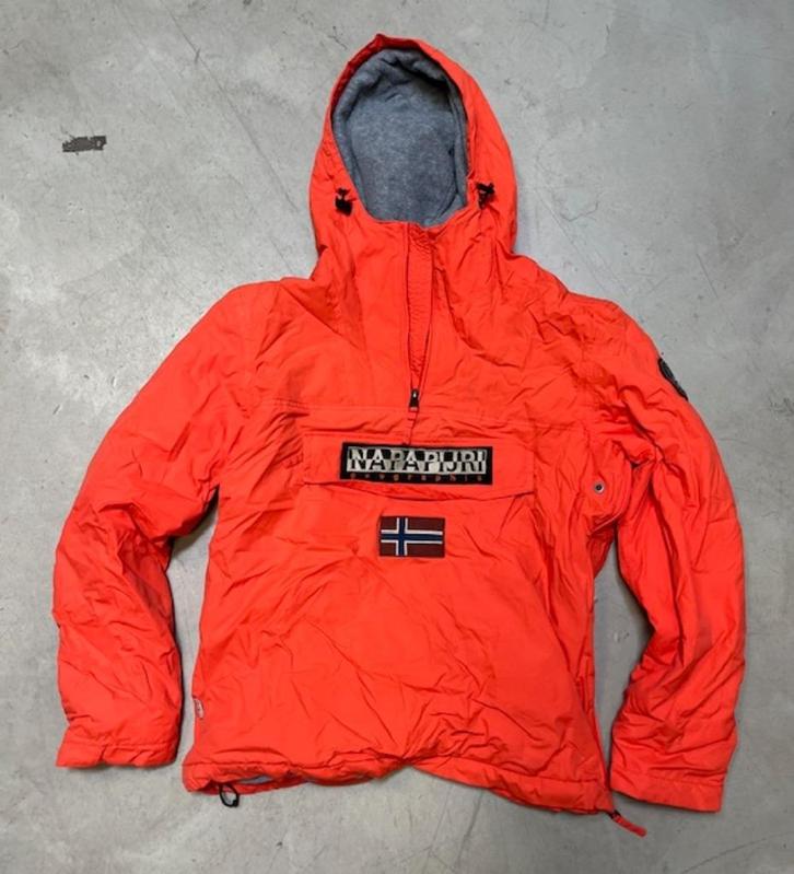 Napapijri jas oranje maat M, topkwaliteit, Kleding | Heren, Jassen | Winter, Zo goed als nieuw, Maat 48/50 (M), Oranje, Ophalen of Verzenden