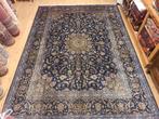 Vintage handgeknoopt perzisch tapijt kashan 347x249, 200 cm of meer, 200 cm of meer, Gebruikt, Rechthoekig