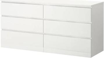 Ikea Malm ladekast met zes lades