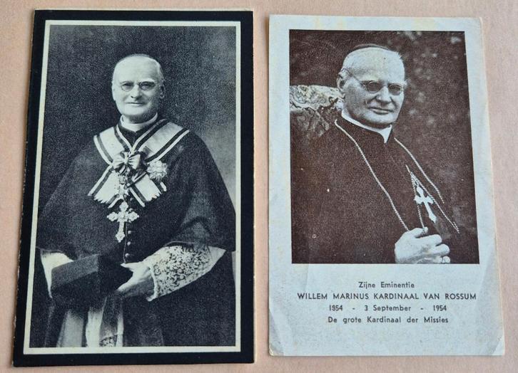 P5 Zijne Eminentie Kardinaal Willem Marinus van Rossum, Verzamelen, Religie, Gebruikt, Kaart of Prent, Ophalen of Verzenden