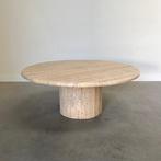 vintage travertijn koffie tafel Lilienthal jaren 60 70 80, Ophalen, Rond, Minder dan 50 cm, Gebruikt