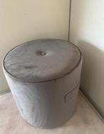 Nieuwe velvet poef met handvat - Elburg, Huis en Inrichting, Minder dan 50 cm, Rond, Nieuw, Minder dan 50 cm