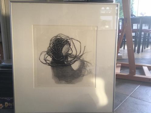 Ets “kluwen” van G. van Looy, Antiek en Kunst, Kunst | Schilderijen | Modern, Ophalen