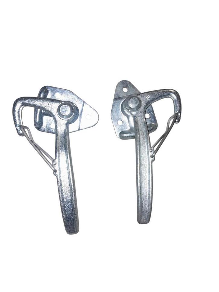 2x Metalen Overvalsluiting met Veiligheidspal, Doe-het-zelf en Verbouw, Metalen, Ophalen of Verzenden