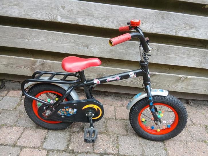 Loekie Paw Patrol jongensfiets 12 inch, Fietsen en Brommers, Fietsen | Kinderfietsjes, Zo goed als nieuw, Minder dan 16 inch, Ophalen