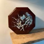 Parelmoer Inleg chinees Kistje - 8 Hoekig, Antiek en Kunst, Ophalen of Verzenden