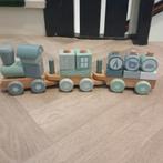 Little Dutch trein blauw, Ophalen, Zo goed als nieuw, Rij- of Hobbelspeelgoed