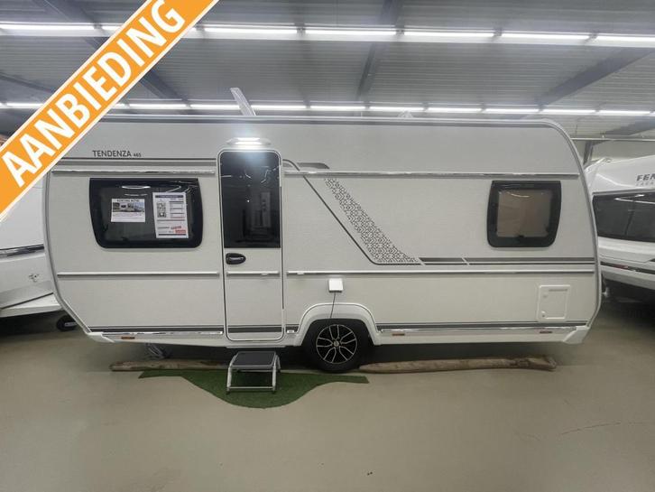 Fendt Tendenza 465 SFB +vloerverwarming+1800kg+, Caravans en Kamperen, Caravans, Bedrijf, tot en met 4, 1000 - 1250 kg, Rondzit