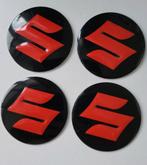Set van 4 nieuwe Suzuki wieldopstickers en ventieldoppen., Ophalen of Verzenden, Nieuw