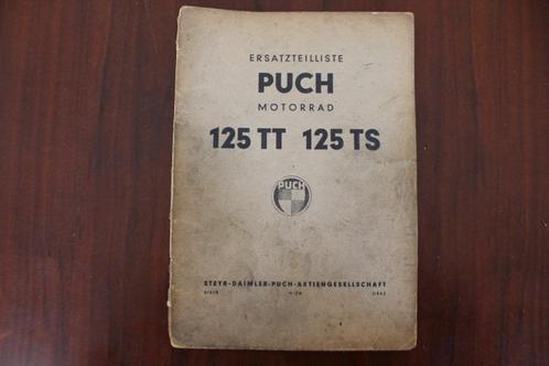 Puch 125TT 125TS 1952 ersatzteilliste 125 TT TS, Motoren, Handleidingen en Instructieboekjes, Overige merken, Ophalen of Verzenden