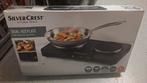 Silvercrest dubbele kookplaat, Witgoed en Apparatuur, Kookplaten, Ophalen, 3 kookzones of minder, Zo goed als nieuw, Vrijstaand