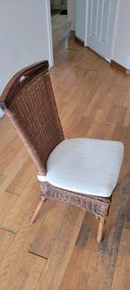 6 Stoelen - Riet/Hout - Goed Gebruikt, Huis en Inrichting, Stoelen, Ophalen