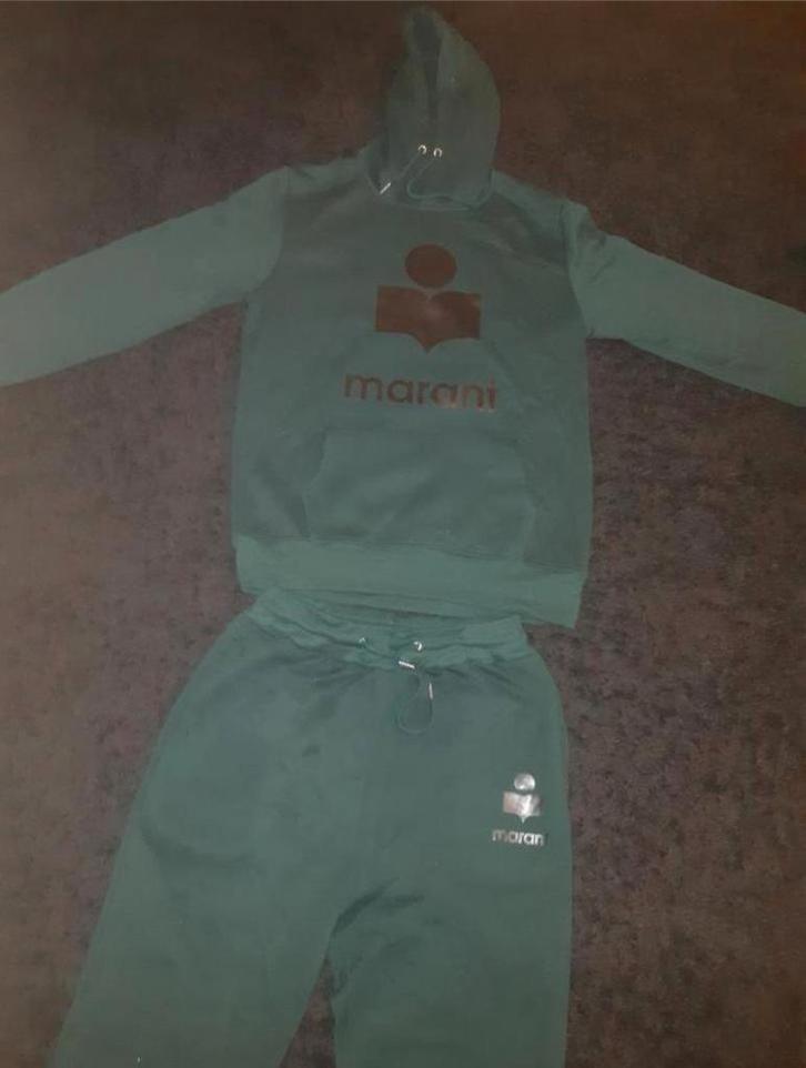 Groen Trainingspak Isabel Marant Stijl - Maat M, Kleding | Dames, Broeken en Pantalons, Maat 38/40 (M), Ophalen of Verzenden