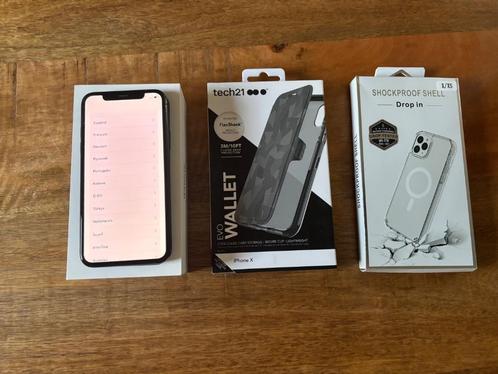 iPhone XS 256gb puntgaaf en magsafe hoes + booklet hoes, Telecommunicatie, Mobiele telefoons | Apple iPhone, Zo goed als nieuw
