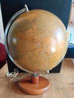 Wereldbol met licht / Vintage., Ophalen of Verzenden, Verlicht, Gebruikt