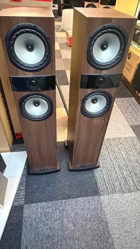 Fyne audio f303 luidspreker set, Audio, Tv en Foto, Luidsprekers, Zo goed als nieuw, Front, Rear of Stereo speakers, 120 watt of meer