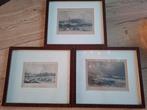 3 fraaie antieke etsen van oa Dover,Sydney en Culler Coats, Antiek en Kunst, Ophalen of Verzenden