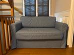 Ikea slaapbank Hagalund blauw-wit zeer nette staat, Huis en Inrichting, Ophalen, Blauw, Tweepersoons, 140 cm