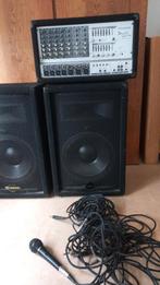 Phonic Powerpod 704 mixer en 2 boxen, Ophalen, Gebruikt