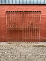 Antiek smeedijzeren hekwerk, Tuin en Terras, Tuinhekken en Hekwerk, Ophalen of Verzenden, IJzer, Sierhekwerk